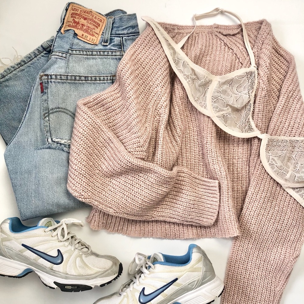 Pink sweater